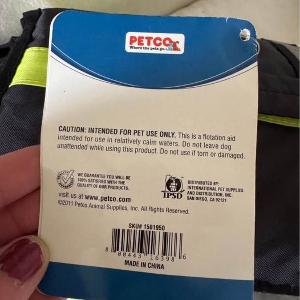 Petco Dog Life Jacket / Flotation Vest – Size Small – New with Tags - Picture 5 of 7
